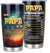 Gifts for Papa from Grandkids - Papa Gifts for Birthday Fathers Day Valentines Day Christmas - Romantic Anniversary Wedding Gift for Him Men - Best Dad Gift from Daughter Son -20oz Tumbler