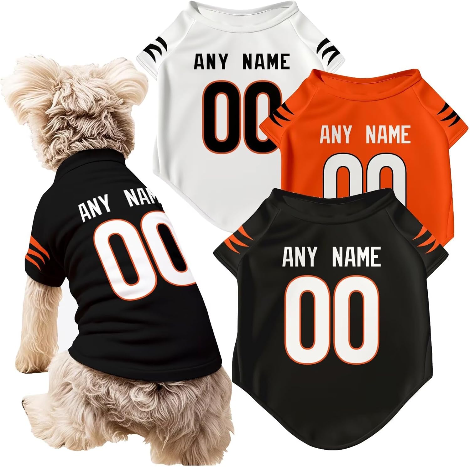Cincinnati Dog T-Shirt Jersey Style Pet Clothes Custom Name and Number Gifts