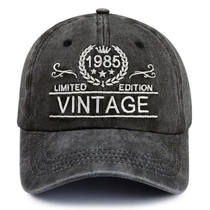 Custom 60th Birthday Gift Vintage 30th 40th 50th 60th 70th 80th 90th Hats for Men Women, Adjustable Embroidered Birthday Baseball Cap