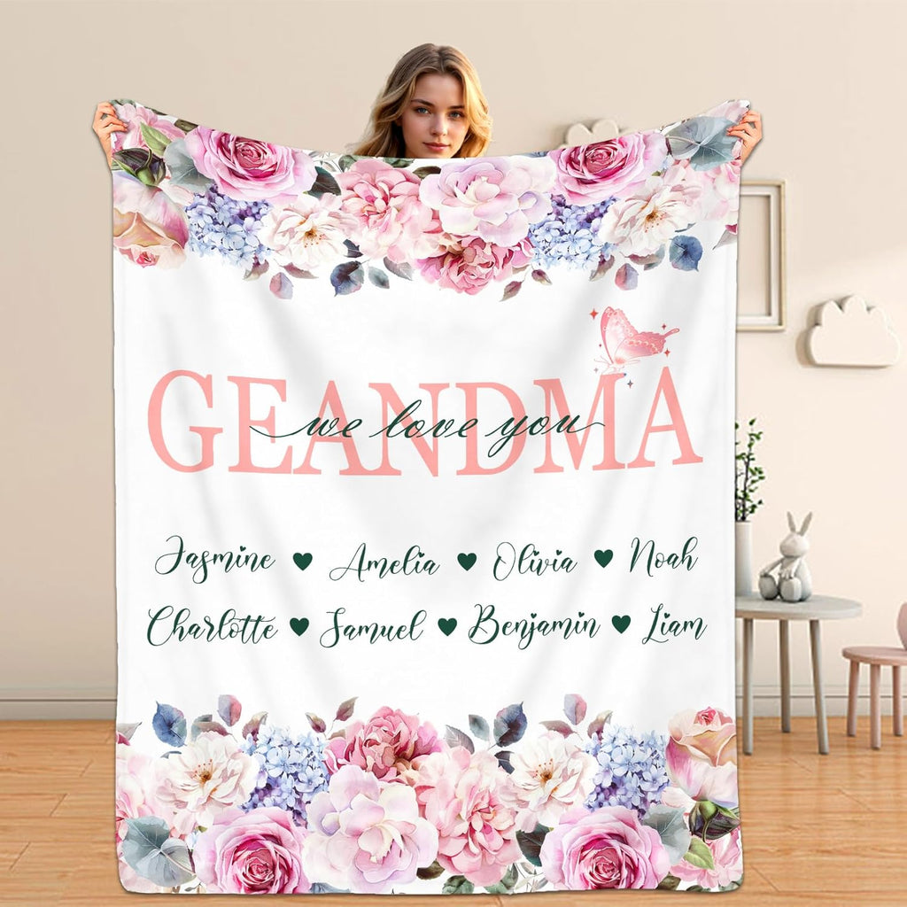 Blanket For Mom From Daughter Son Kids, Personalized Blanket