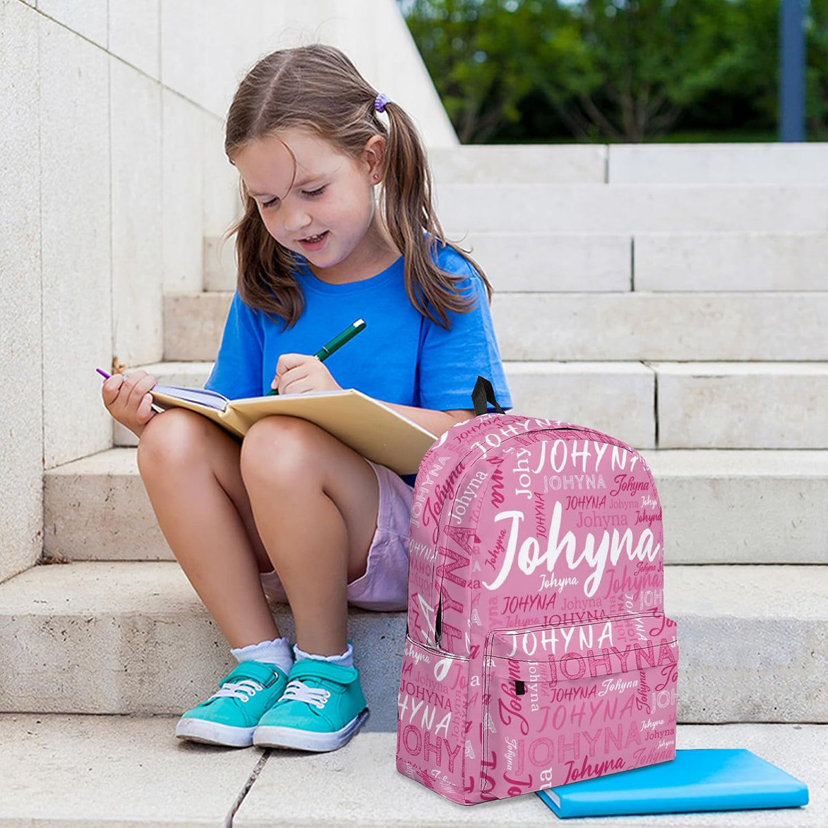 Custom Backpack with Name, Personalized Name School Bag for Boys Girls Men Women, Customized Casual Laptop Backpacks Custom Name and Color