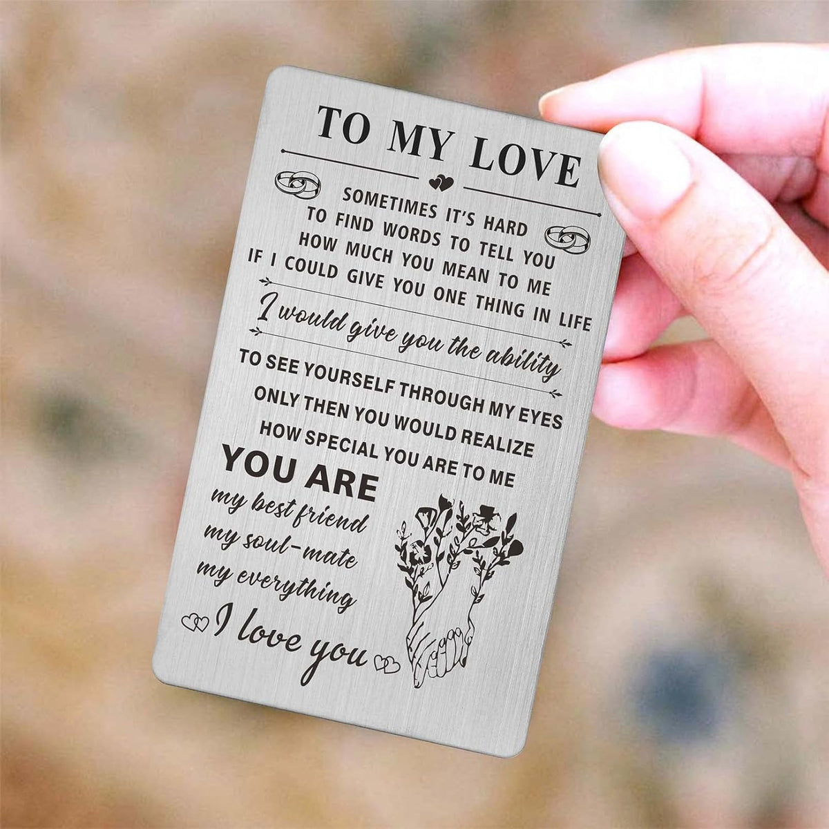 I Love You Gifts for Her Women, Romantic Wedding Anniversary Card for Girlfriend Wife, I Love You Always and Forever, Valentine's Mother's Day Christmas Birthday Card for Wife Girlfriend Woman