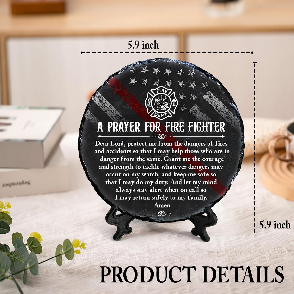 Firefighter Gifts - Fire fighter Gifts Men - Fire Department Gifts - Cool Firefighter Gifts - Firefighter Graduation Gifts (Prayer for FireFighter)
