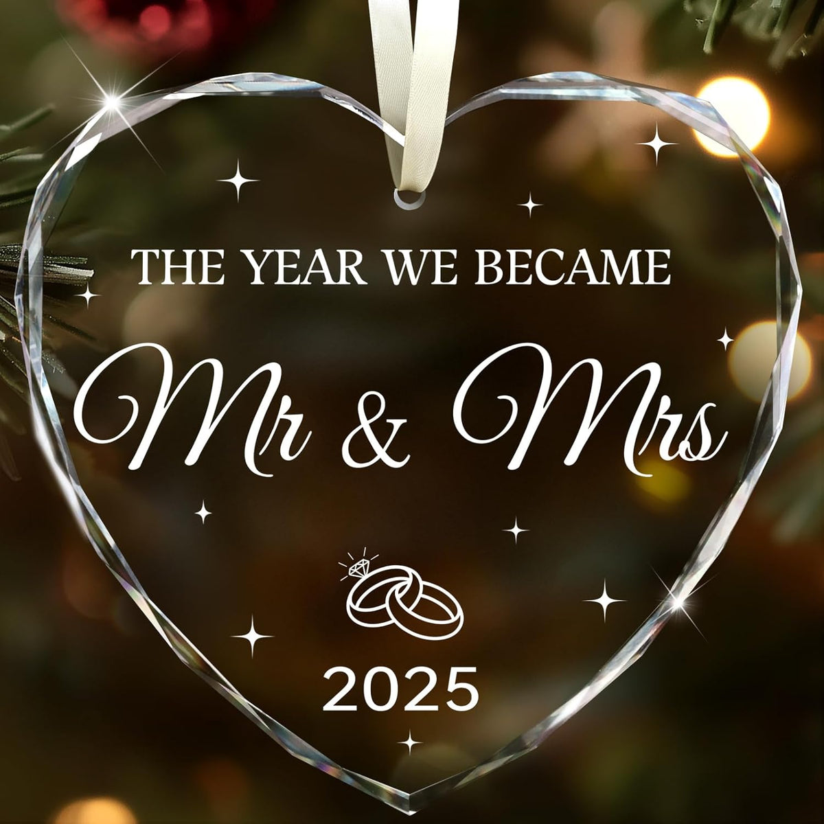 Wedding Gifts for Couples 2025, Mr and Mrs Gifts for Bride Newly Wed GIF ts for Her Just Married Ornaments 2025 Just Married Decorations Bridal Shower Ornaments