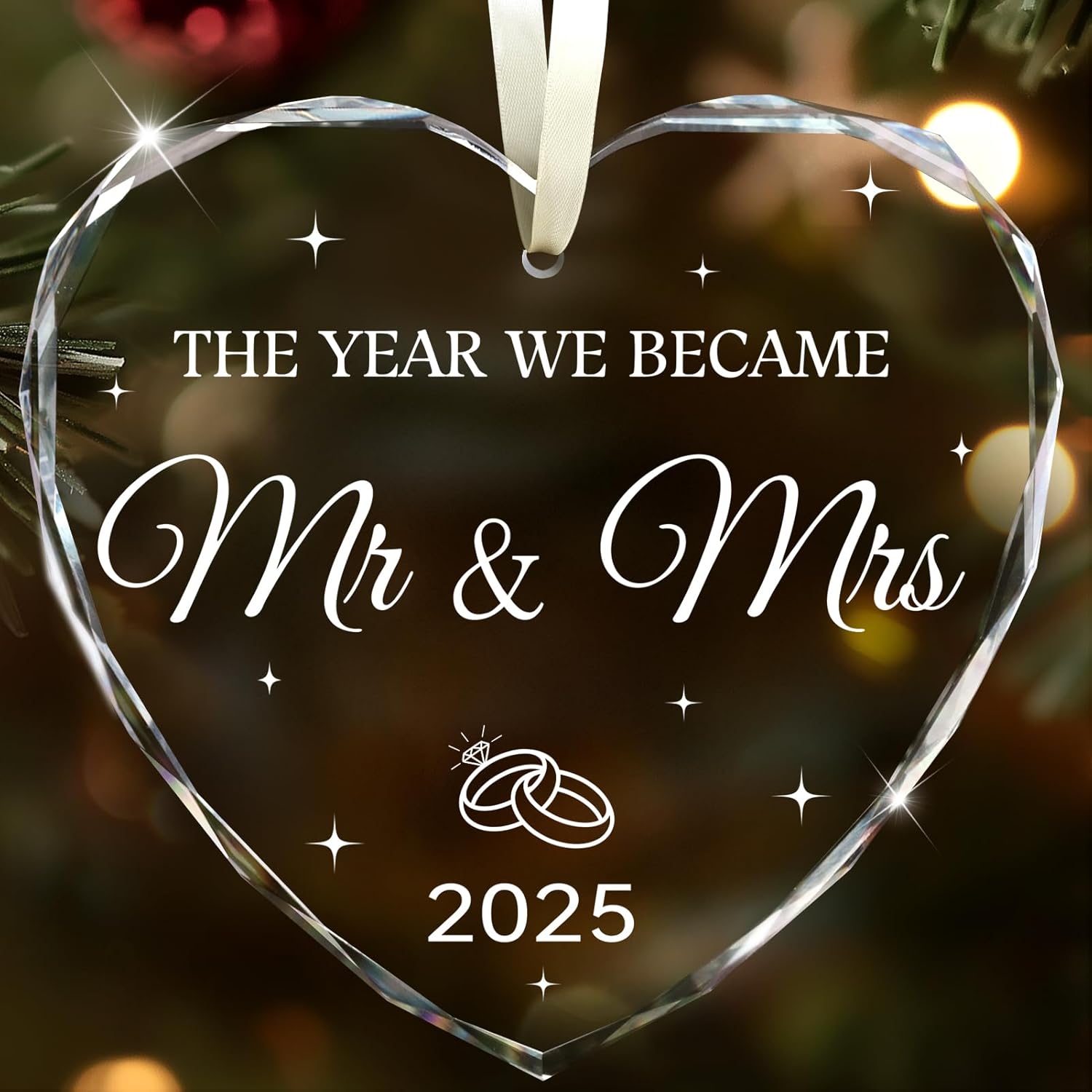 Wedding Gifts for Couples 2025, Mr and Mrs Gifts for Bride Newly Wed GIF ts for Her Just Married Ornaments 2025 Just Married Decorations Bridal Shower Ornaments