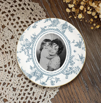 Mother of the Bride Gift, Toile De Jouy Trinket Tray, Custom Mother Photo Ring Dish, Mother of the Bride Wedding Day Gift from Daughter 7180bb52-c43a-4e78-8186-059dbf367e1e-GFGFG-5-.webp