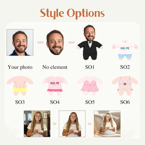 Personalized Photo Couple Pillow, Custom Face Picture Pillow, Boyfriend Birthday Gift, Valentine's Day Pillows, Personalized Valentine Gift, Couple Gifts