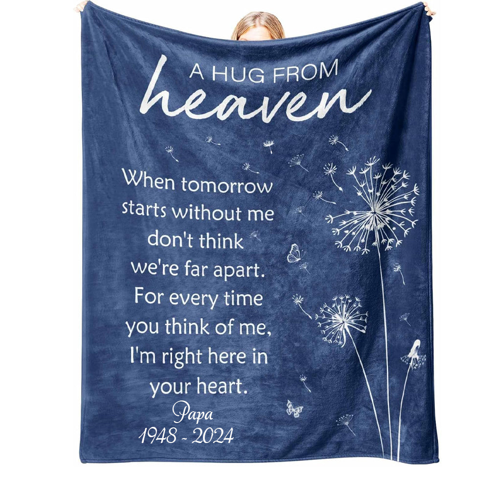 Memorial Sympathy Gifts for Loss of Loved One, Soft Flannel Memorial Blanket, Bereavement Gift Idea, Grief Condolences Sorry for Your Loss for Mom Dad Grandma Grandpa Sister