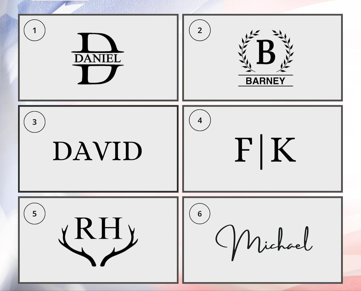Personalized Wallet for Men - Top Grain Leather Wallets with Engraved Name & initial -Custom in 5 Colors & 6 Designs- Ideal Gift for Husband, Dad, Son, Boyfriend, Anniversaries & Father's Day Gifts
