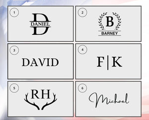 Personalized Wallet for Men - Top Grain Leather Wallets with Engraved Name & initial -Custom in 5 Colors & 6 Designs- Ideal Gift for Husband, Dad, Son, Boyfriend, Anniversaries & Father's Day Gifts