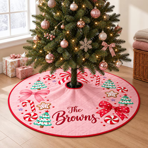 Custom Christmas Pinky Tree Skirt With Your Family Name, Gift For Family 718b69b6-8685-4474-9eca-46df59d94c12-y13.png