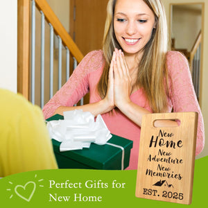 House Warming Gifts New Home, Perfect House Warming Gifts, New Home Gift Idea for Women Men Homeowner, New Apartment Essentials, New Home New Adventure New Memories 2025 Cutting Board
