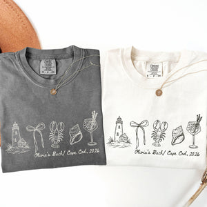 Cape Cod Bachelorette Shirt, Coastal Bride Tee, New England Bach Party, Lobster Lighthouse Comfort Colors T-Shirt 719439ef-d31e-40b3-ab97-6428eaf4f36f-12.jpg