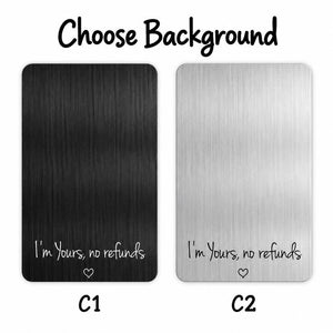 Personalized Couple Photo Metal Wallet Card, I’m Yours No Refunds, Anniversary Gift for Husband, Valentine’s Day Gift for Boyfriend 71956597-049a-4a40-b9aa-fedb17a97bd6-h7.jpg