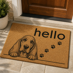 Hello Dog Sketch Doormat - Doormat 7196ee38-dc67-4dd6-9479-bb8b045f60a5.png