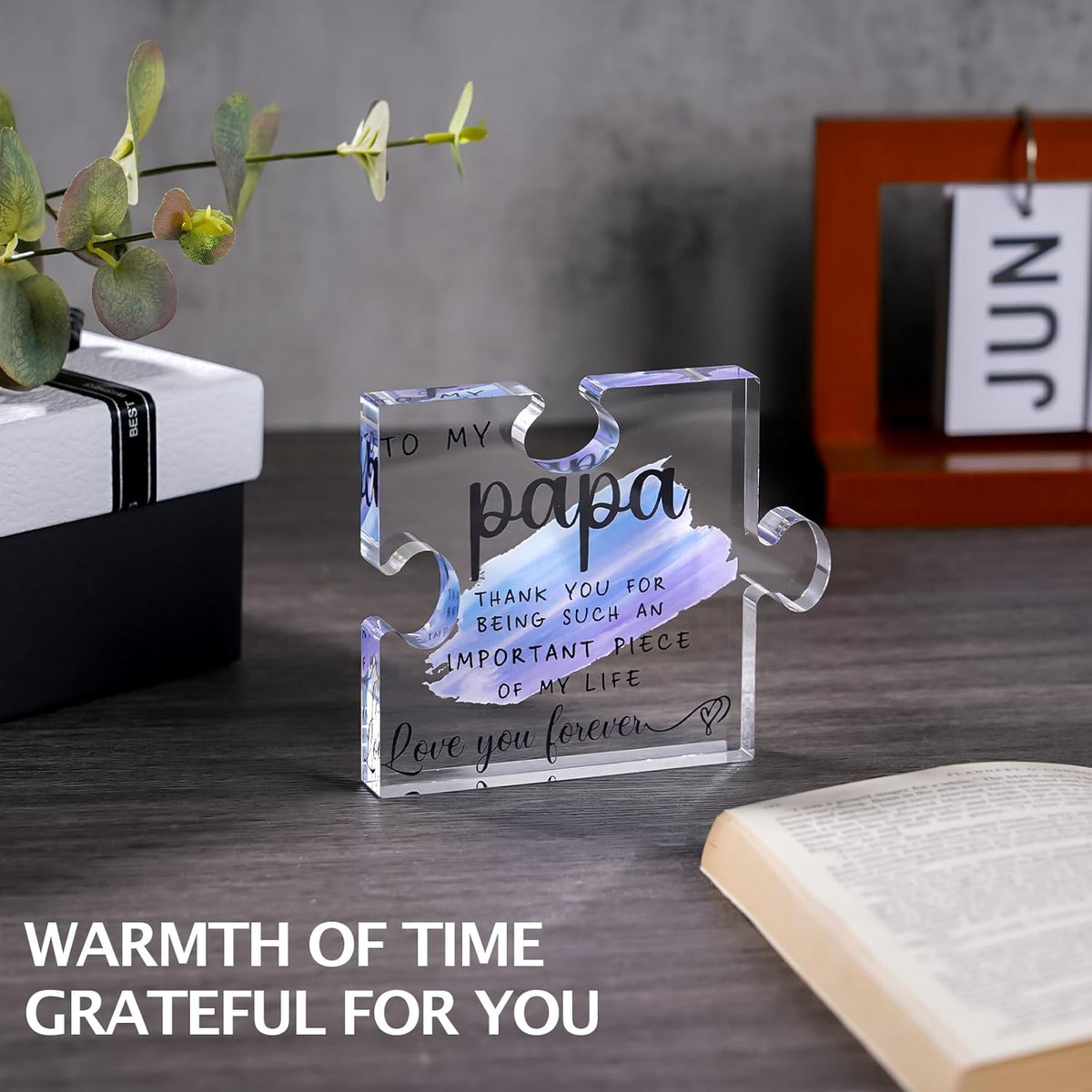 Papa Gifts from Grandkids - Papa Gifts from Grandchildren - Best Papa, Grandpa, Grandfather Gifts Card, Papa Fathers Day, Grandparents Day, Birthday Gifts from Grandkids - Papa Puzzle Piece