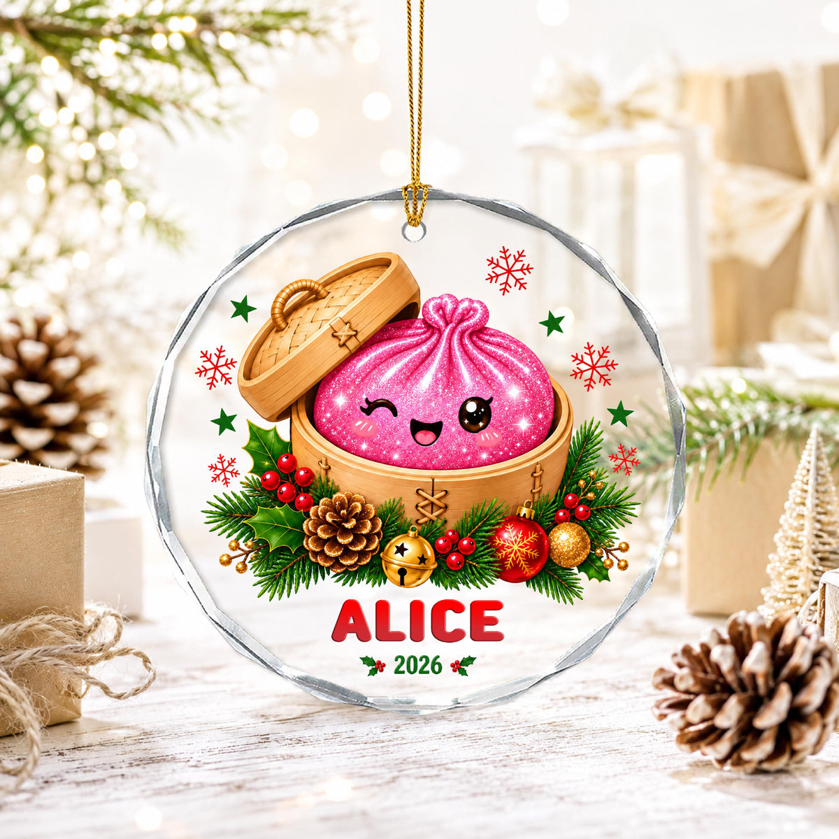 Personalized Glitter Dumpling Ornament, Custom Name Glass Christmas Ornament, Cute Squishy Dumpling Gift for Kids, Holiday Decor 2026 719a3597-c40c-4d95-9305-87734aeff2ea-4.jpg