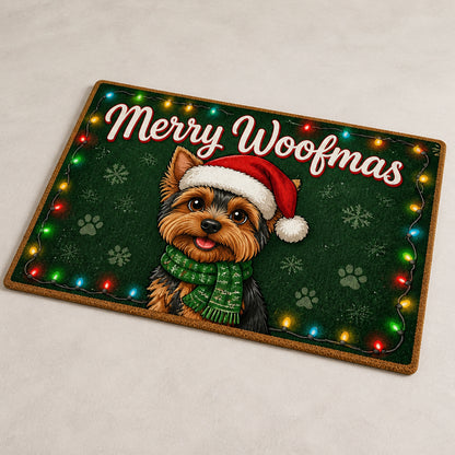 Merry Woofmas Yorkie Doormat - Personalized Doormat 719d1ac9-7380-4655-8694-34b1151a23a1.jpg