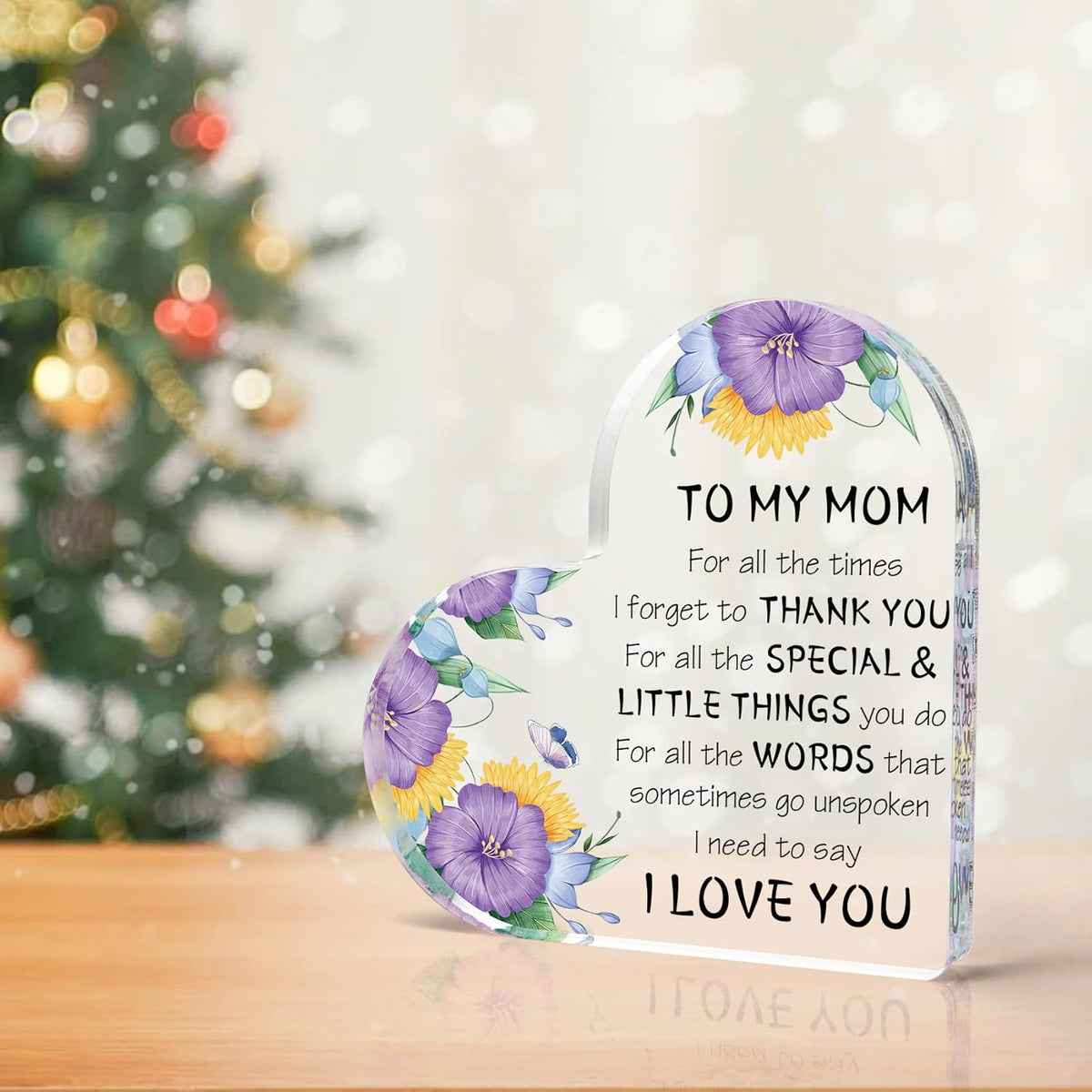 Mother's Day Gifts for Mom from Daughter Son, Mom Gifts, Mom Birthday Gifts, Presents for Mom, Mom Day Gift Ideas Acrylic Desk Decor, Mom Gifts for Christmas Thanksgiving Valentines Cool Gifts for Mom