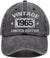 60th Birthday Gifts for Men Women Hats Vintage 1965 Blue Baseball Cap Personalized Embroidery cap for Grandpa