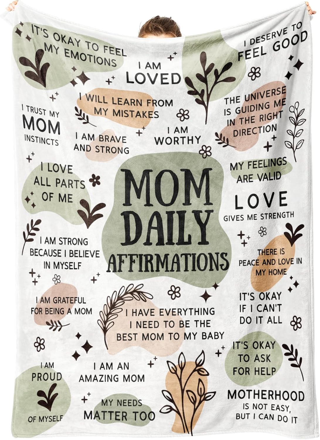 New Mom Gifts for Women - Mom Blanket - Mom Postpartum/Gender Reveal Gifts, Gifts for New Mom, Girl Mom, Boy Mom