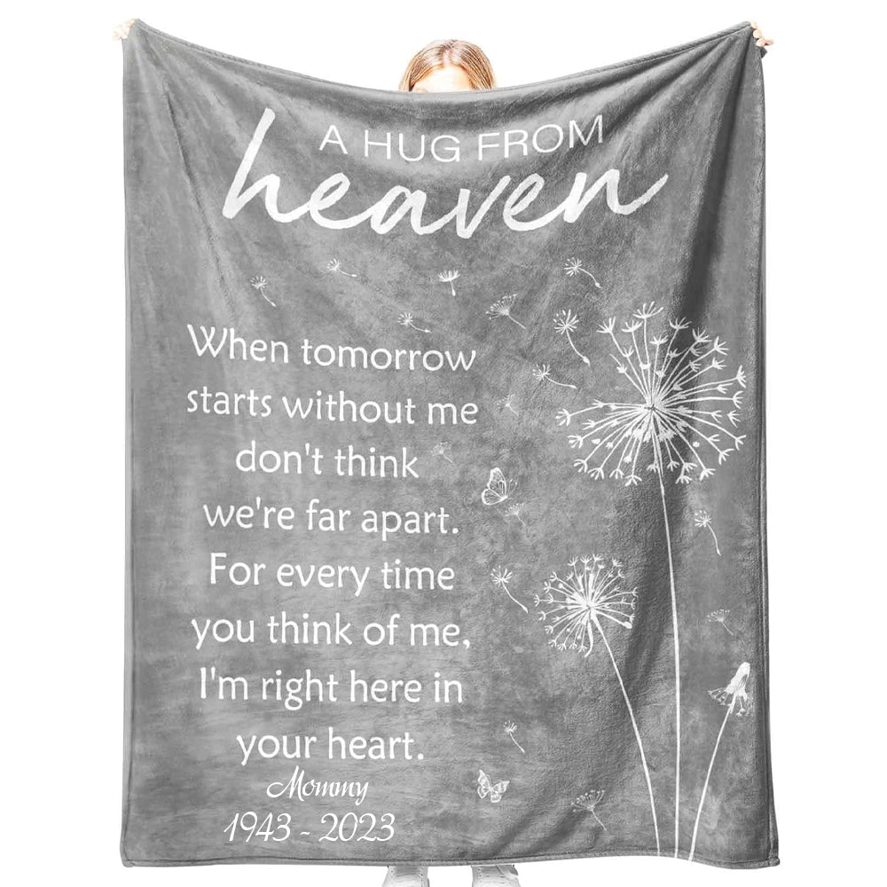 Memorial Sympathy Gifts for Loss of Loved One, Soft Flannel Memorial Blanket, Bereavement Gift Idea, Grief Condolences Sorry for Your Loss for Mom Dad Grandma Grandpa Sister