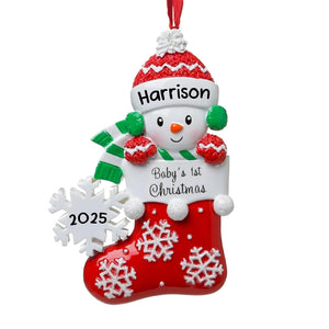2025 Babys First Christmas Personalized Ornament Boy, Babies First, Grandson 1st Gift, Newborn Baby Gift Ideas, Baby's First Christmas 2025