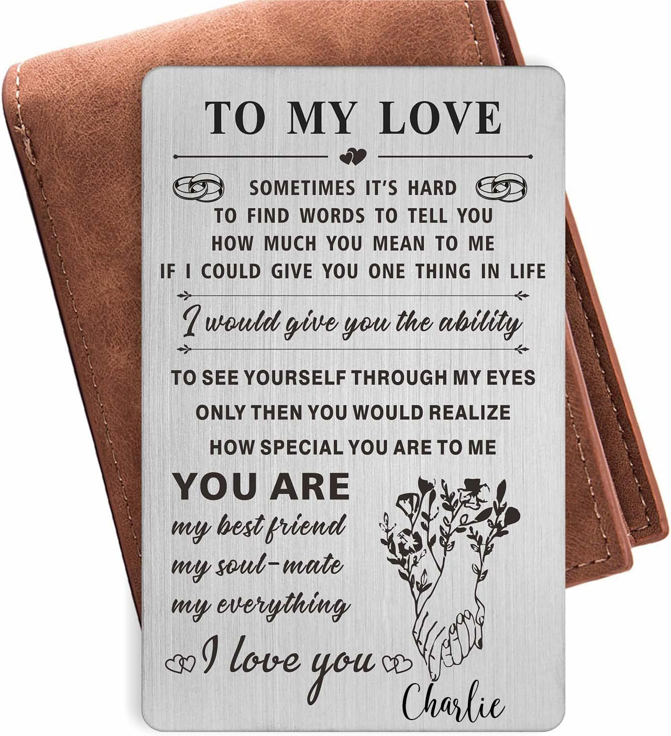 I Love You Gifts for Her Women, Romantic Wedding Anniversary Card for Girlfriend Wife, I Love You Always and Forever, Valentine's Mother's Day Christmas Birthday Card for Wife Girlfriend Woman