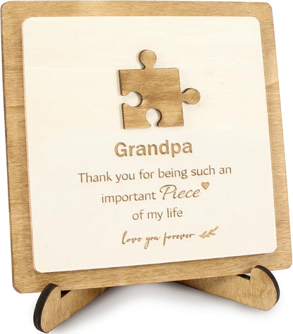 Plaque for Moms for Mothers Day | Puzzle Wooden Sign with Box | Mama Gifts for Birthday, Valentines Day, Christmas from Daughter Son. Love mom