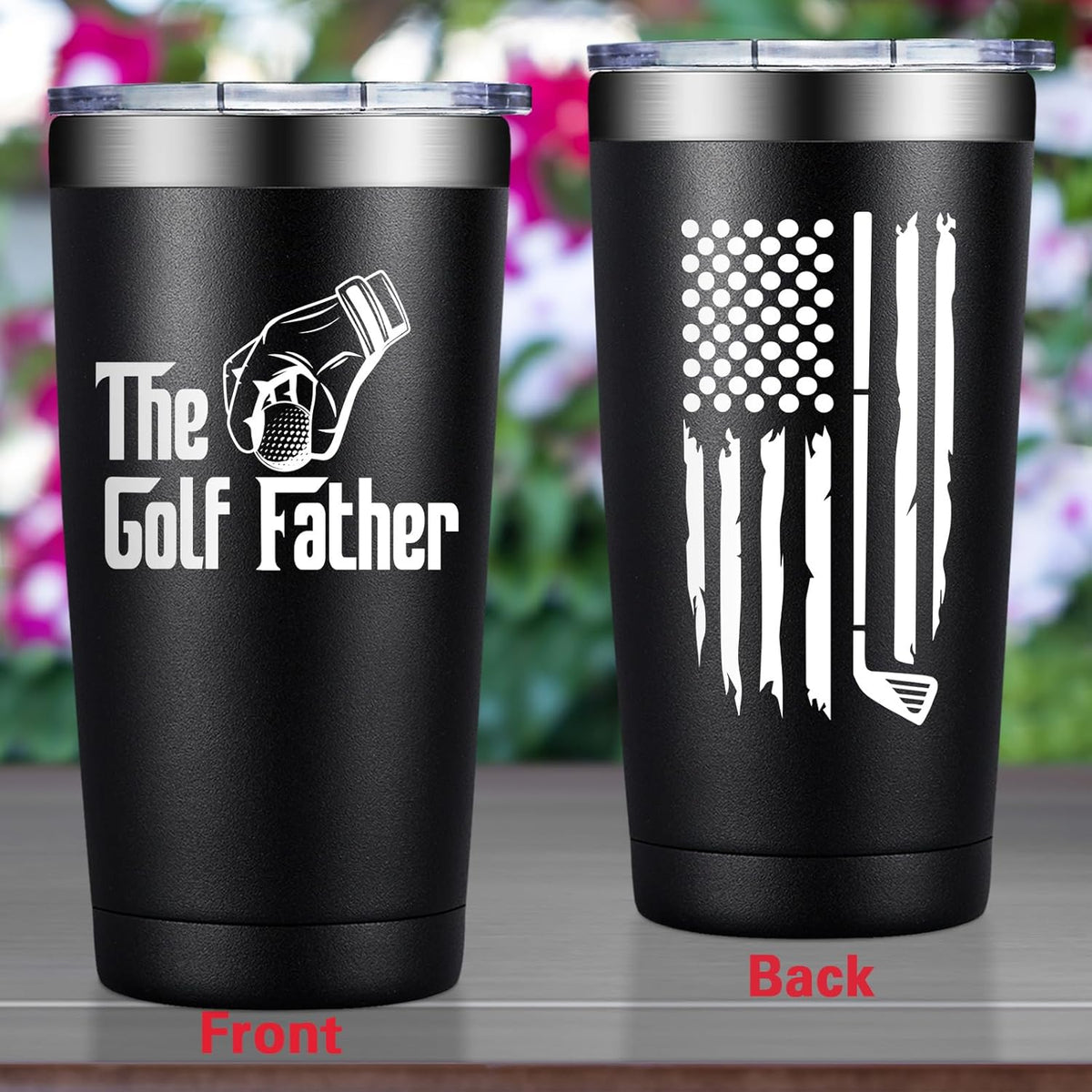 Gifts for Dad - Golf Gifts for Men - Fathers Day Gift Dad, Husband, Golfers, Golfing Lovers - The Golf Father Tumbler Mug
