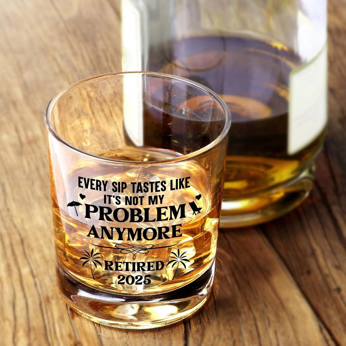 Retirement Gifts For Men 2025 - Coworker Leaving, Goodbye Gift, Farewell Gifts For Coworkers, Friends, Dad, Grandpa - Retirement Gift For Men From Friend, Family, Colleague - Whiskey Glass