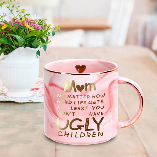 Mothers Day Gifts for Mom from Daughter Son Kids,Coffee Mug for Women,Funny Birthday Gifts for Mom Wife from Husband,Unique Retirement Anniversary Mothers Day Presents for Mama Stepmother