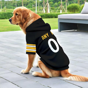 Pittsburgh Dog Hoodie T-Shirt Pet Clothes Jersey Custom Name and Number Gifts