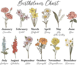 Personalized Friendship Floral Ceramic Vase, Custom Best Friend Birth Month Flower Vase, Friendship Gifts, Besties Gift, Best Friend Gift