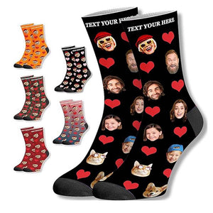 Custom Funny Socks With Multiple Faces Personalized Socks for Men Women Christmas Gift For Men Women Funny Gift For Family
