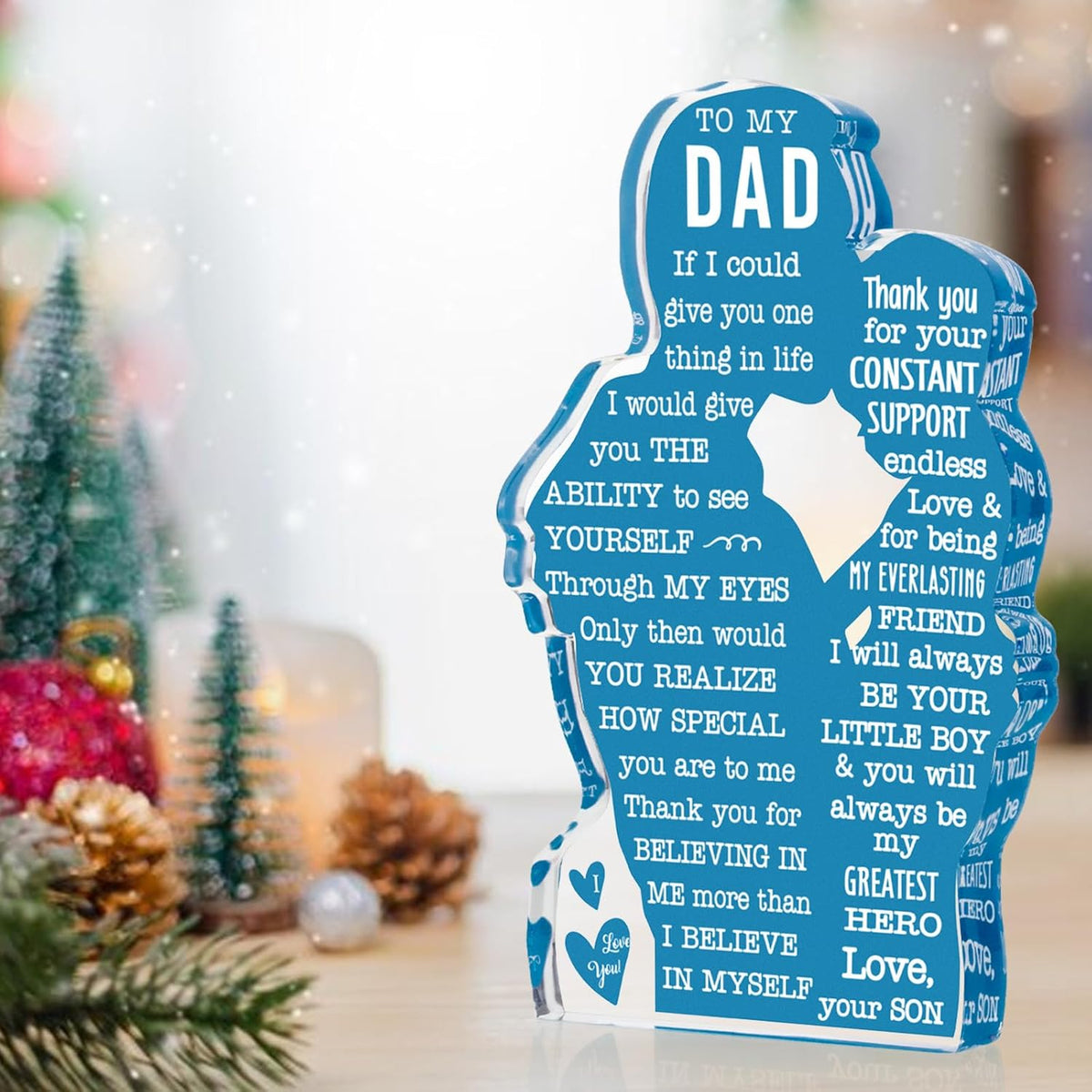 Cool Gifts for Dad from Daughter Gifts for Dad Birthday Present Ideas for Father Daddy New Dad Bonus Dad Stepdad Best Dad Ever Gifts Father's Day Gifts Dad Desk Decor Acrylic Plaque Sign