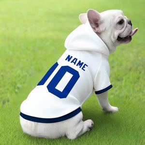 Dallas Dog Hoodie T-Shirt Custom Name and Number Jersey Pet Clothes Gifts