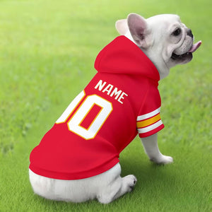 Kansas Dog Hoodie T-Shirt Pet Clothes Jersey Custom Name and Number Gifts