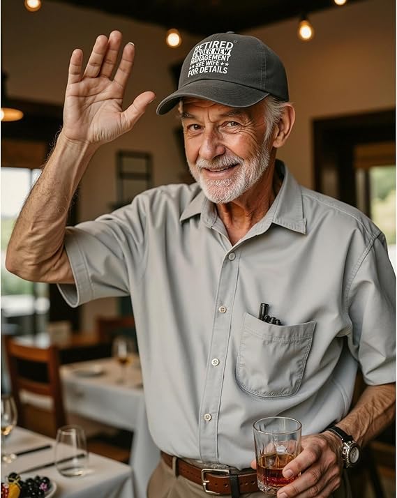 Funny Retired Under New Management Custom Embroidered Retirement Cap Retirement Gifts for Men Women , Mens Retirement Gifts, Cool Adjustable Retired Hats