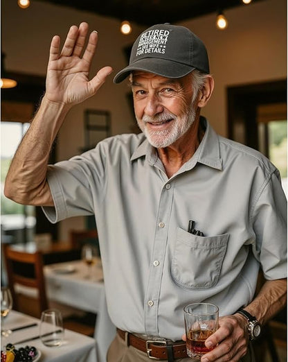 Funny Retired Under New Management Custom Embroidered Retirement Cap Retirement Gifts for Men Women , Mens Retirement Gifts, Cool Adjustable Retired Hats