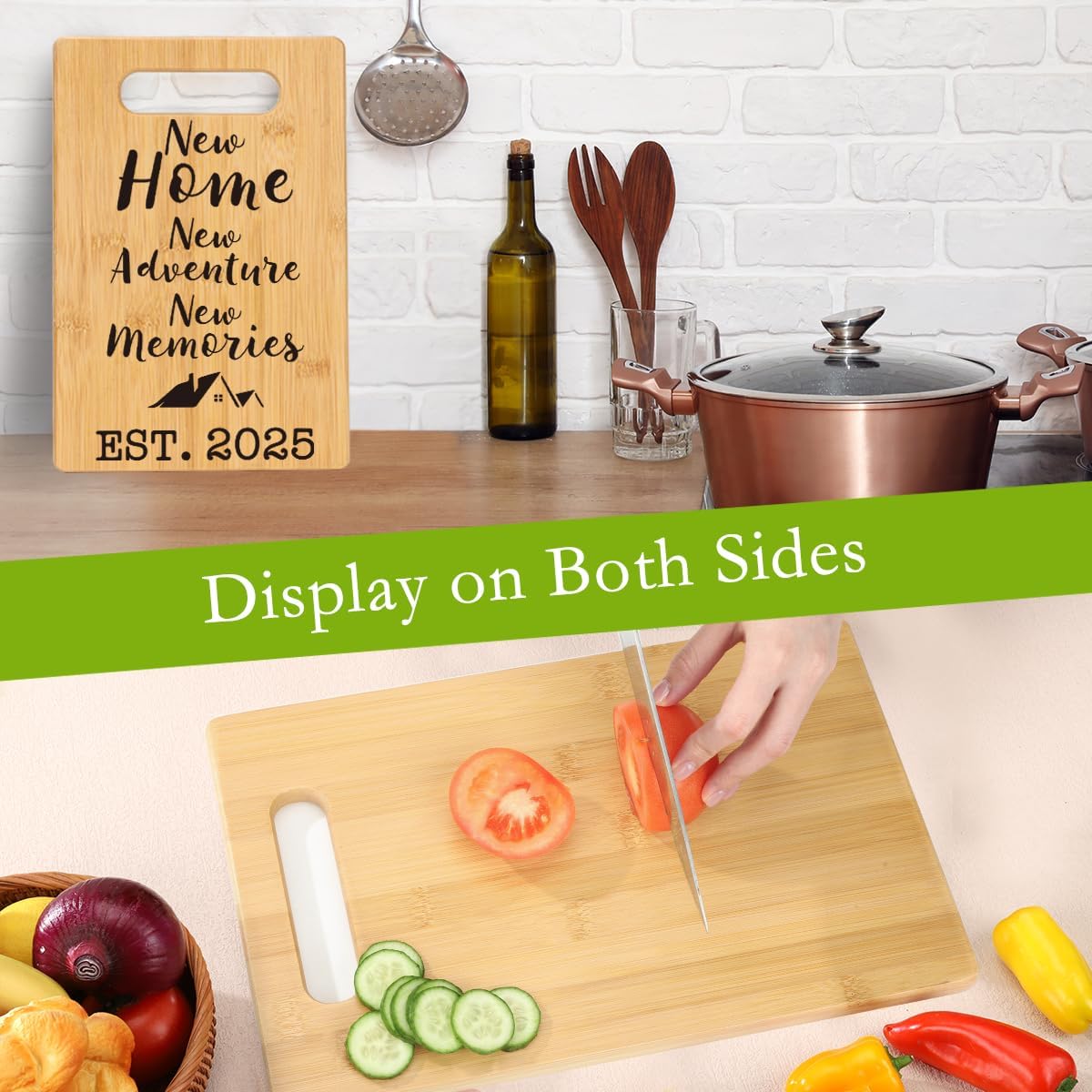 House Warming Gifts New Home, Perfect House Warming Gifts, New Home Gift Idea for Women Men Homeowner, New Apartment Essentials, New Home New Adventure New Memories 2025 Cutting Board