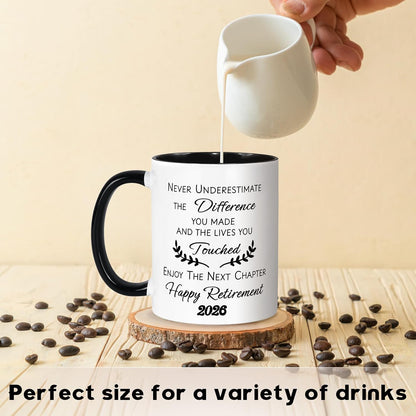 Retirement Gift for Woman Men, Funny Retirement Mug, Custom Retirement Gifts for Women Men 2025, Coworkers, Friends, Teacher, Boss, Sisters, Mom, Retired Gifts Coffee Cup