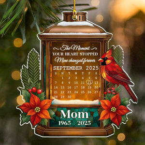 Personalized Custom Acrylic Ornament - One-Sided Memorial Keepsake for People Remembering Deceased Loved Ones, Durable Acrylic Tribute for Holidays and Home D cor