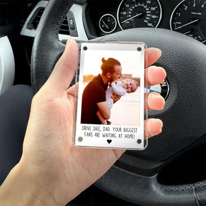 Dad Gifts Custom Photo Car Visor Clip, Gift for Him, Father's Day, Unique Gift for Dad from Son or Daughter Sentimental Keepsake