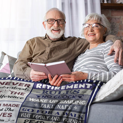 Retirement Gift for Woman, Retirement Gifts for Women Men 2025, Best Retirement Gifts Ideas, Happy Retirement Gifts for Women Mom Teacher Nurse Coworkers, Retirement Party Decorations Blanket