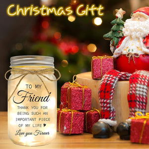 Friendship Gifts for Women, Mason Jar Night Lights for Friend, Gifts for Friends Best Friend Birthday Gifts, Thankgiving Christmas Gifts for Women