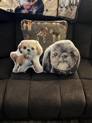 Dog Picture Pillow Custom Pet Pillow Dog Pillows Gift Custom 3D Pet Pillow from Photo | Personalized Dog/Cat Shaped Throw Pillow