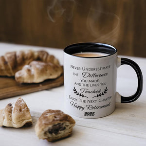 Retirement Gift for Woman Men, Funny Retirement Mug, Custom Retirement Gifts for Women Men 2025, Coworkers, Friends, Teacher, Boss, Sisters, Mom, Retired Gifts Coffee Cup
