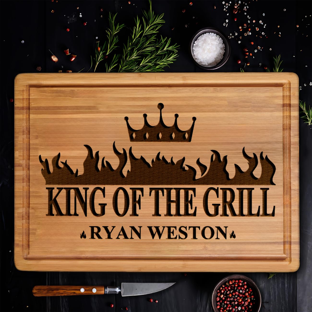 Personalized Grilling Gifts for Men - Custom Fathers Day Gifts for Dad - BBQ Cutting Board Perfact Grill Master Gifts for Him, Dad, Father in Law, Husband 2025