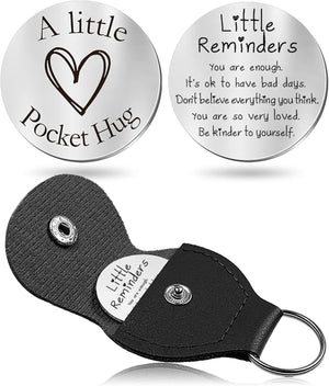 Pocket Hug Token keychain Gifts for Men Women Him Her Dad Mom Son Daughter Brothers Sisters Teacher Boy Girl Friends